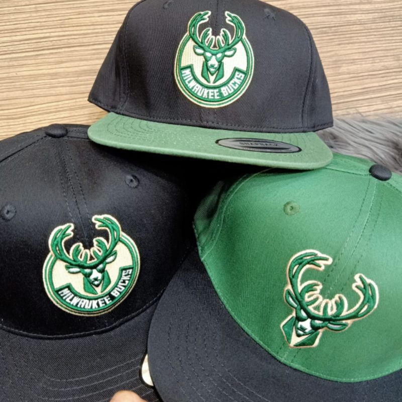 Topi Snapback Milwaukee Bucks Topi Hip Hop Premium Impor