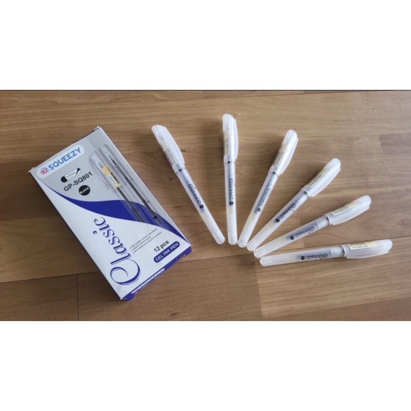 

GEL INK PEN SQUEEZYY 05MM BLACK hrga/lusin