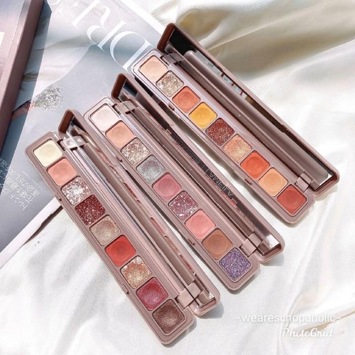 Lameila Eyeshadow Pallete 9 Warna Matte and Glitter