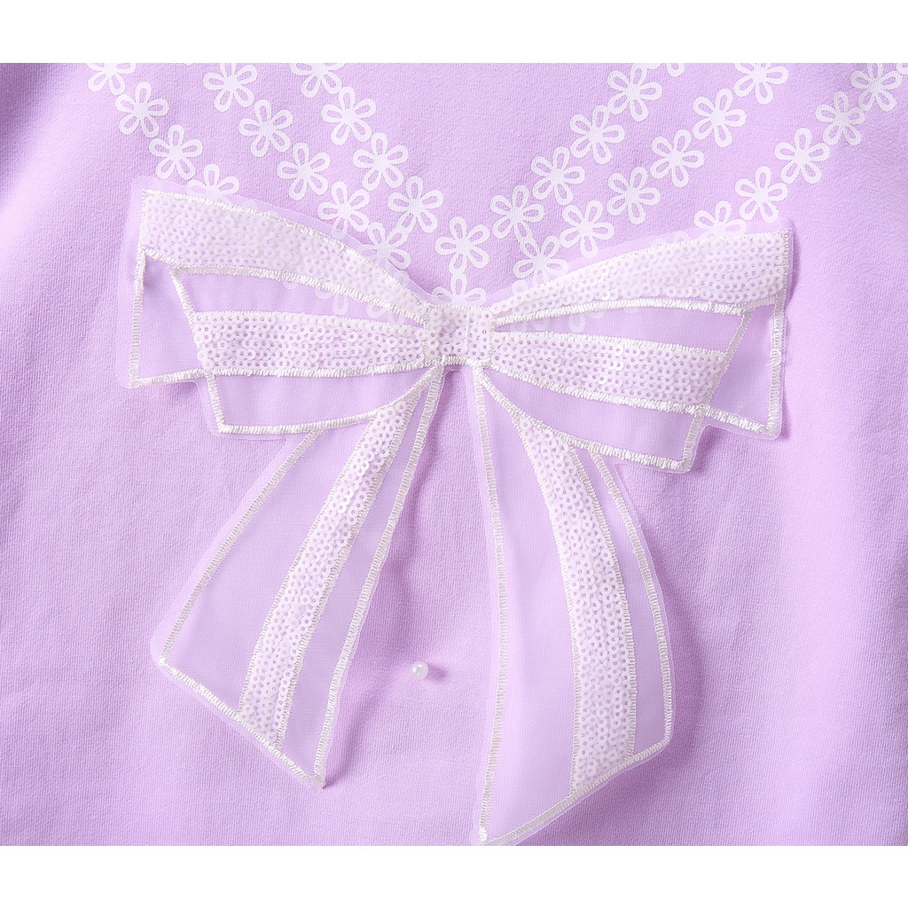 Kaos Panjang Anak Perempuan Motif Pita Renda Bahan Katun Casual Style Import Baju Atasan Balita-7