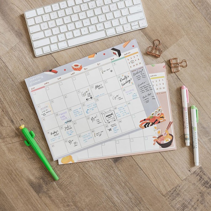

Ramen and Sushi Monthly Plan Memopad