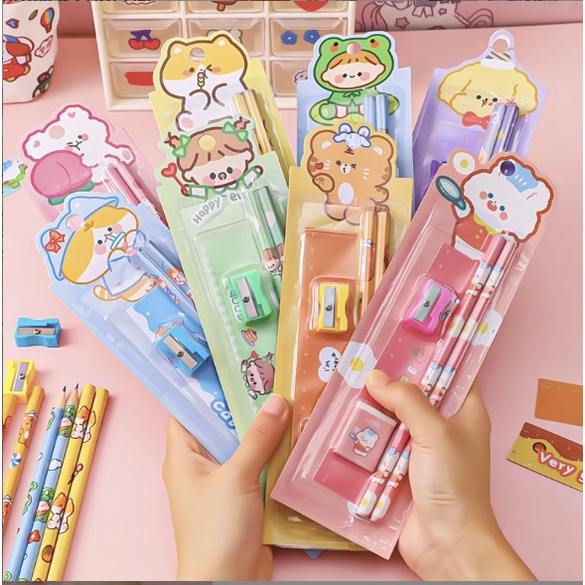 

SET ALAT TULIS SEKOLAH MINI STASIONARY PENSIL