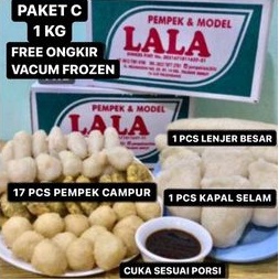 

Terlaris [ GRATIS ONGKIR ] Paket C 1 KG Pempek Lala 26 Ilir Palembang [ VACUM FROZEN ] 1 KG