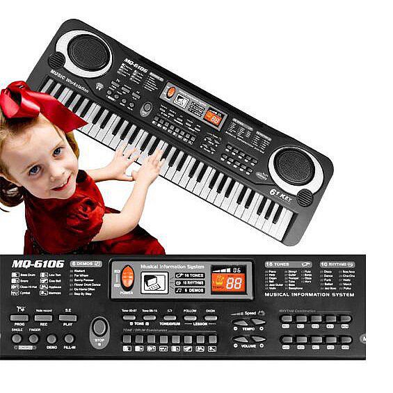 KEYBOARD Elektrik 61 Keys MQ-6106 Musik Piano Keyboard Digital Electronic Keyboard Music
