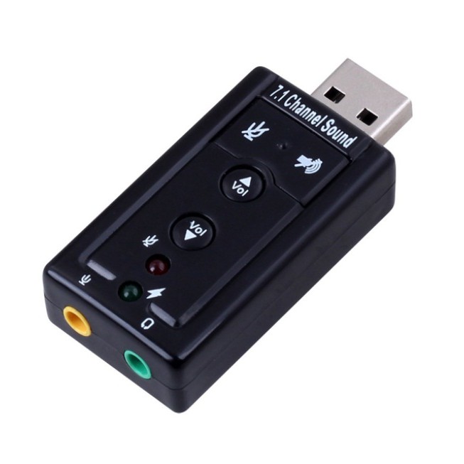 Conector Konektor Converter Konverter Adapter Usb To Aux Sound Card 7.1 Channel laptop pc hp