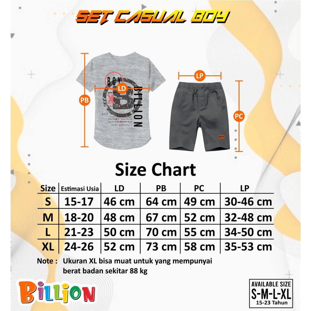 Set Casual Boy Billion