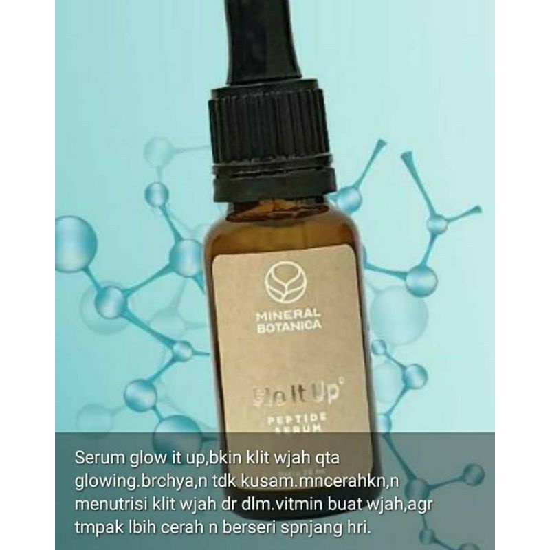 Mineral Botanica Glo It Up Peptide Serum 20 ml- 100% Original