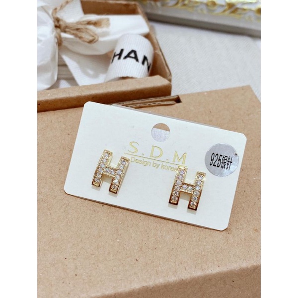Anting Silver925 Perak Premium Quality Mata kilau Anti Karat anti alergi anting premium N-12539