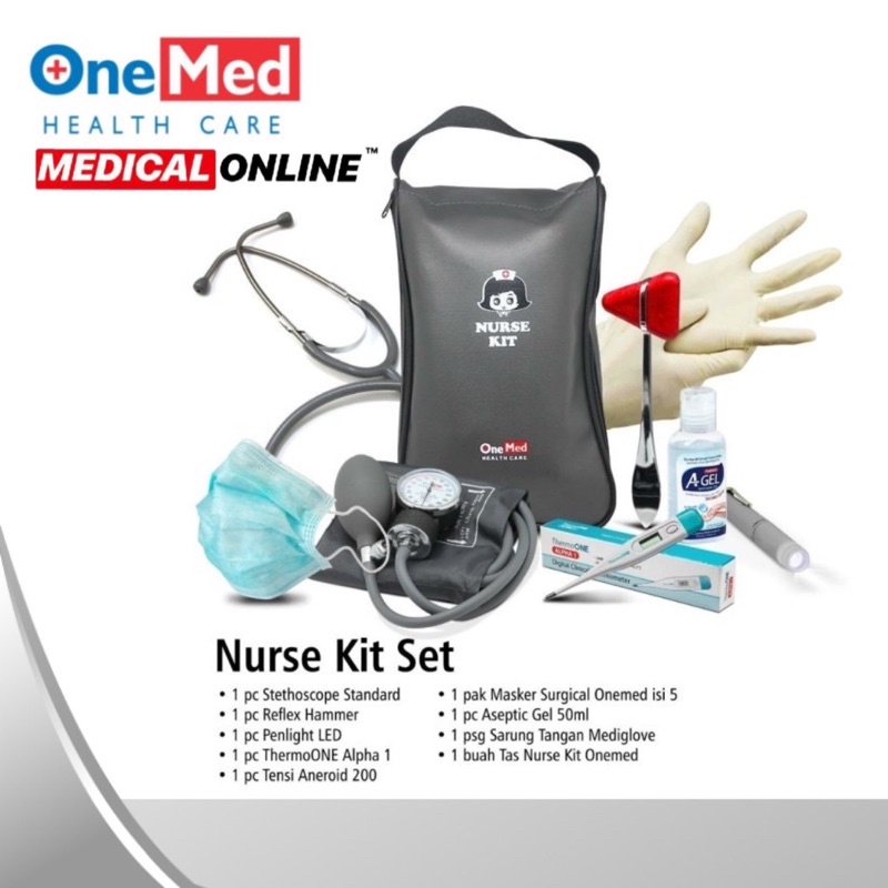 NURSE KIT SET ONEMED NURSING KIT TENSIMETER STETOSKOP MEDICAL ONLINE MEDICALONLINE