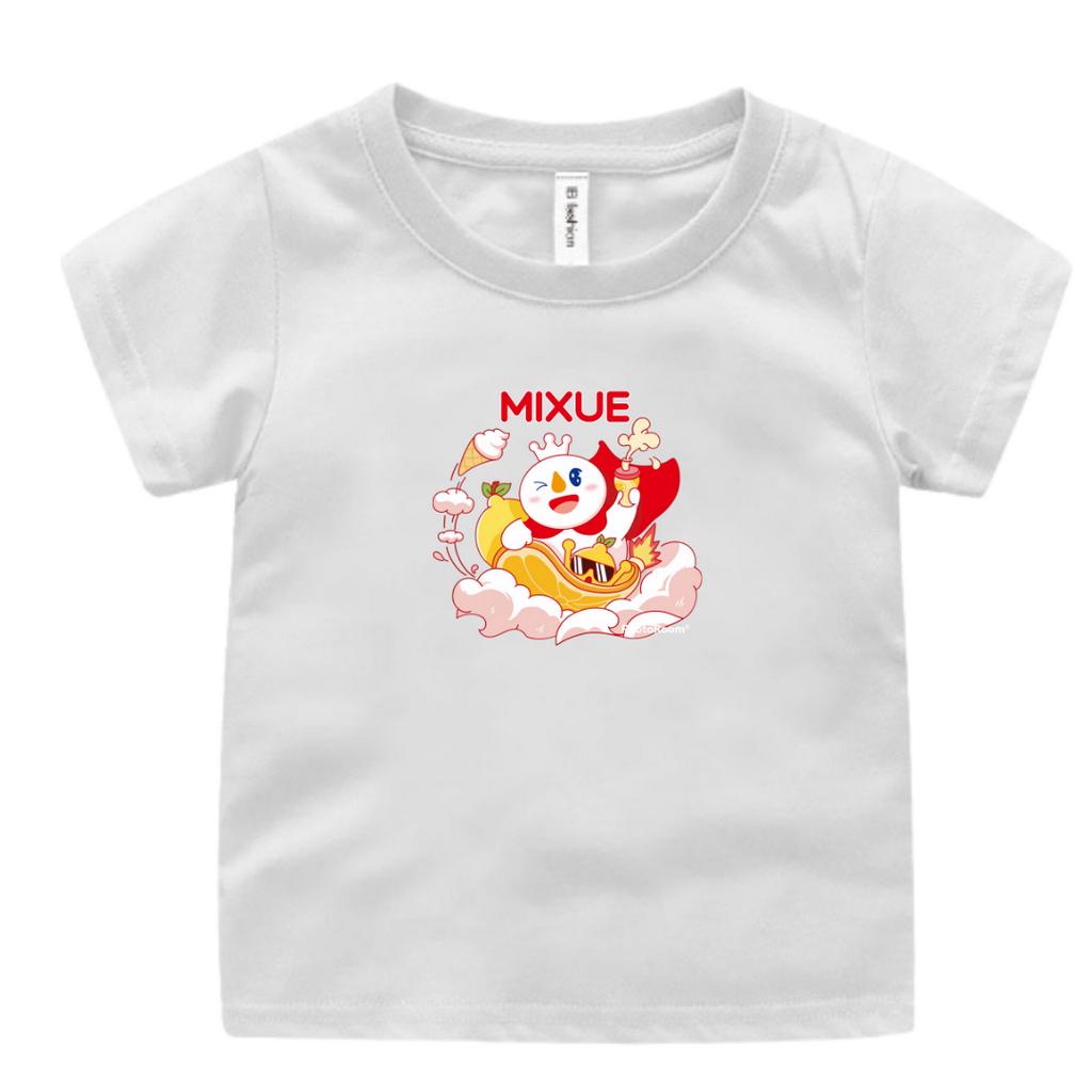 BAJU KAOS OBLONG ANAK PEREMPUAN DAN LAKI USIA 2-9 TAHUN MOTIF MIXUE UXLO FASHION