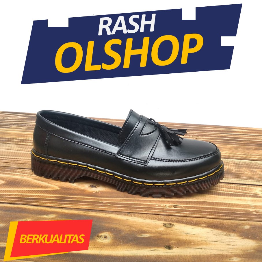 Sepatu Loafer pria terbaru Penny Loafers Slip On Hitam