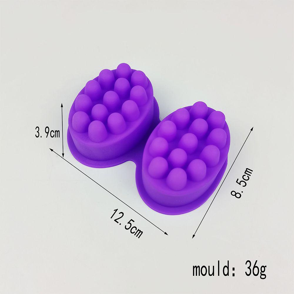 Solighter Cetakan Sabun 3D Kerajinan Tangan DIY Membuat Bentuk Oval Resin Essential Oil