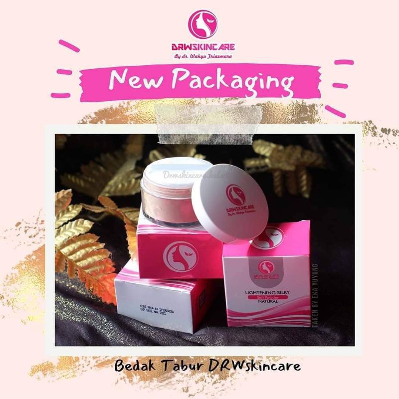 DRW Skincare Bedak tabur natural ivory beige Silky soft face powder by dr. Wahyu triasmara