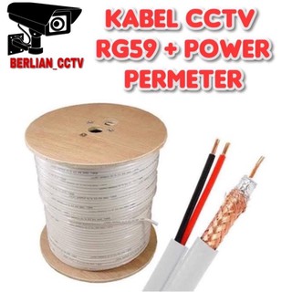 Kabel cctv RG59 plus power premium hd high quality 100m 300m / Kabel cctv RG 59 100 meter 300 meter