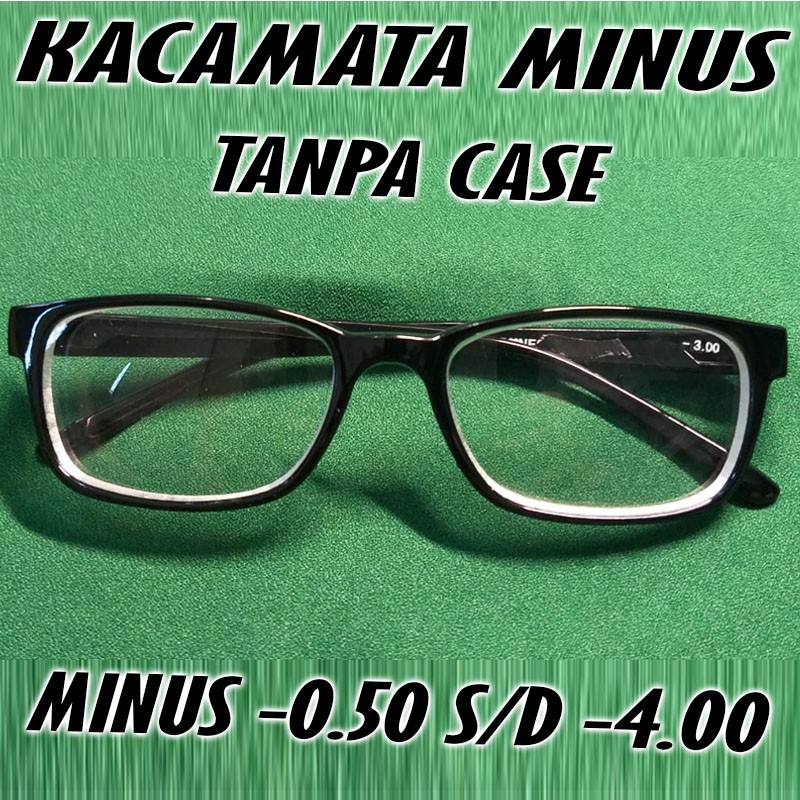 PROMOO BARU!!! Kacamata Minus Pria dan Wanita Ukuran 0.50-4.00 Trendy frame kotak kacamata rabun jauh unisex/nastushaa