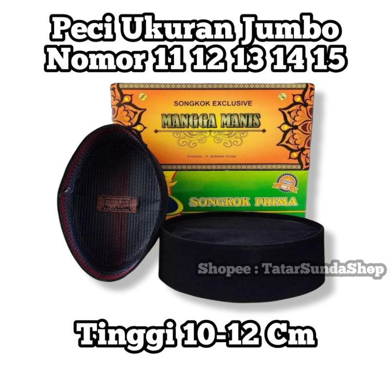 Songkok Pria Jumbo Peci Tinggi 10 Songkok Hitam No Jumbo Peci Hitam Jumbo Tinggi 10 Songkok No 11 Pe
