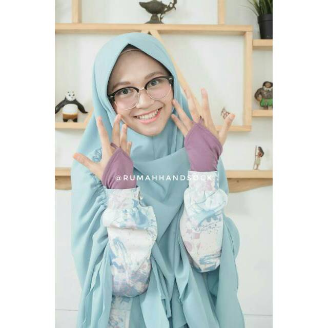 jual Handsock ring polos wanita bahan jersey premium murah