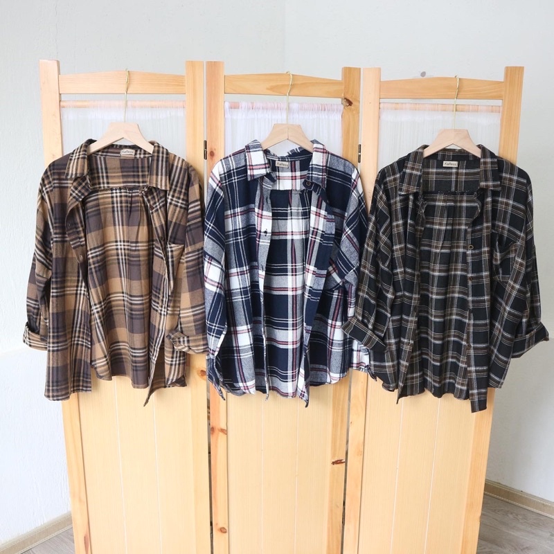 ANNA SHIRT | KEMEJA FLANEL WANITA