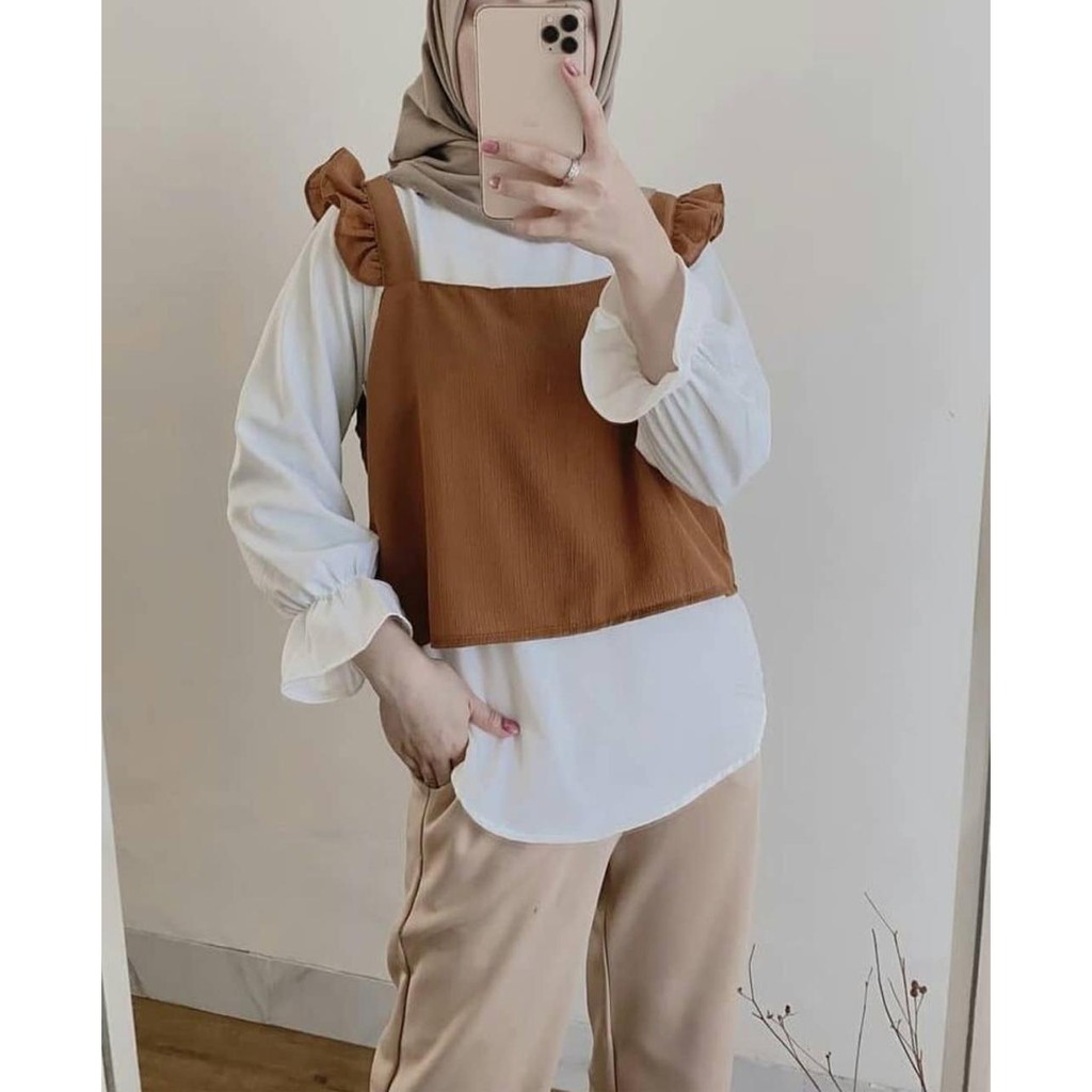 1KG MUAT 5PCS | VINTA BLOUSE INCLUDE OUTER SHIRT TOP HITS OOTD SELEBGRAM FASHION GROSIR MURAH WANITA