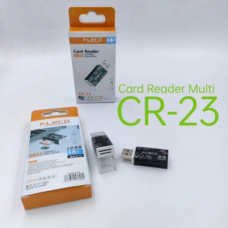 PROMO CARDREADER FLECO CR-23 ORI 4 IN 1 USB 3.0