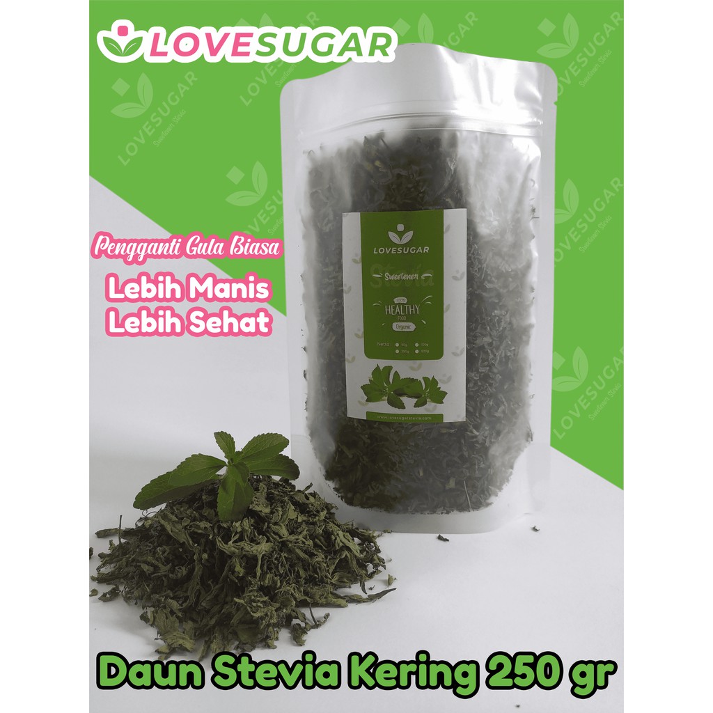 

Stevia - Gula Stevia - Daun Stevia Kering Murni 250 gram