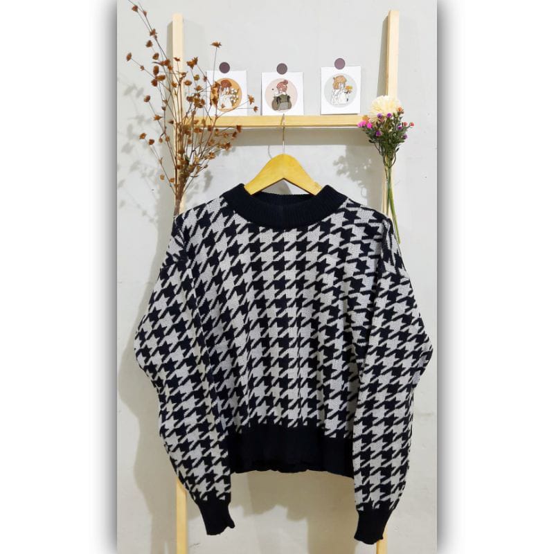 JENNIE SWEATER / ATASAN RAJUT PREMIUM WANITA / SWEATER KOREAN STYLE  / PAKAIAN WANITA CUTE / BLOUSE RAJUT