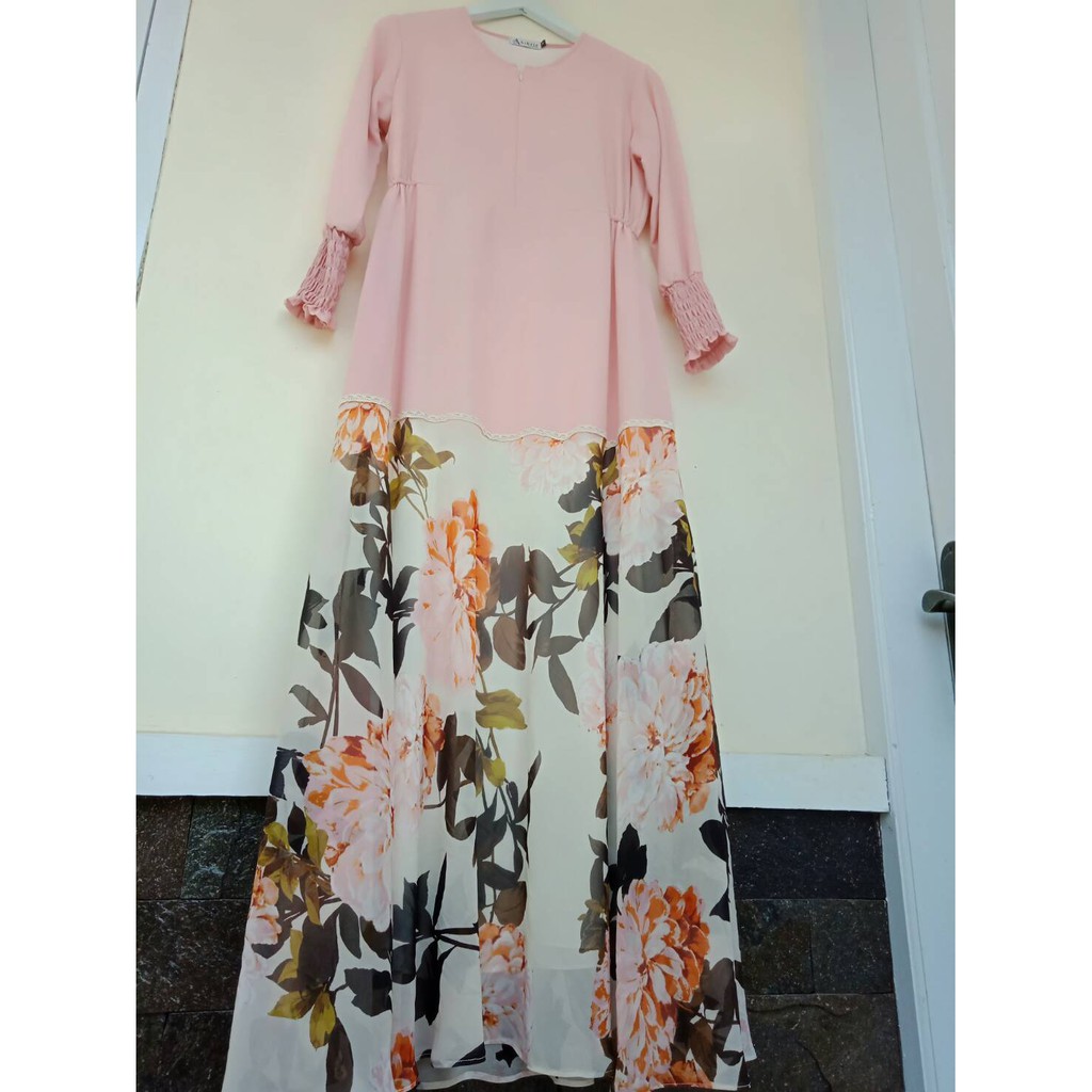 BISMILLAH ~SIAP KIRIM SWEET PINK KAYLA DRESS ORI BY#ASHRIE.HIJAB