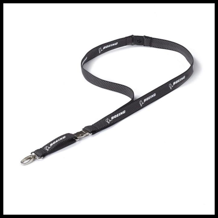 

BEST SELLER !!! LANYARD/ TALI ID CARD BOEING CARBON WOVEN OFFICIAL MERCHANDISE TERLARIS