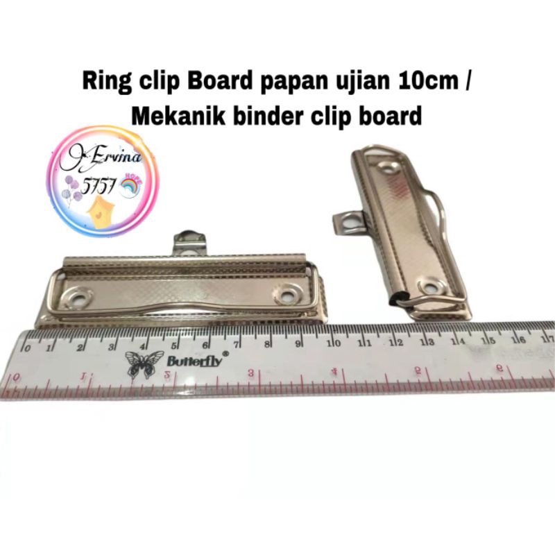 

1pcs ring clip board papan ujian / mekanik binder clip board 10cm