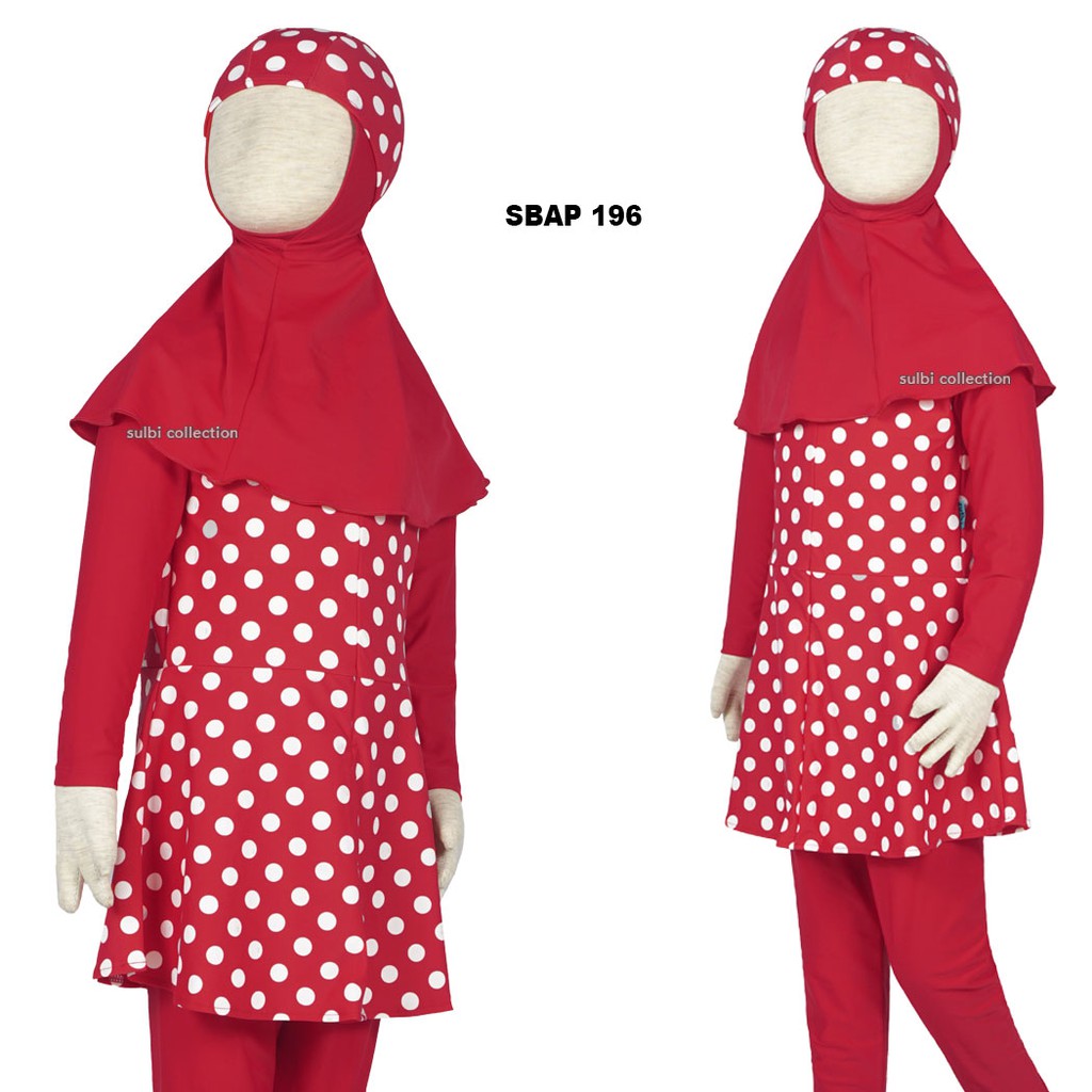 Baju Renang Muslimah Anak Perempuan Usia SD Modis Cewe Kids SBAP P SULBI