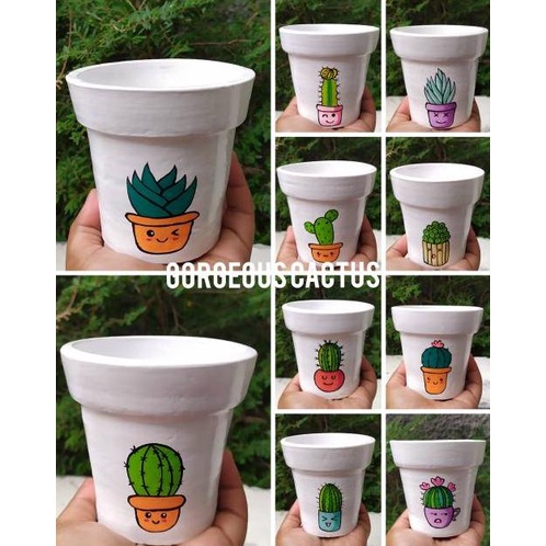 

JU4L (GROSIR) POT LUKIS GAMBAR KAKTUS