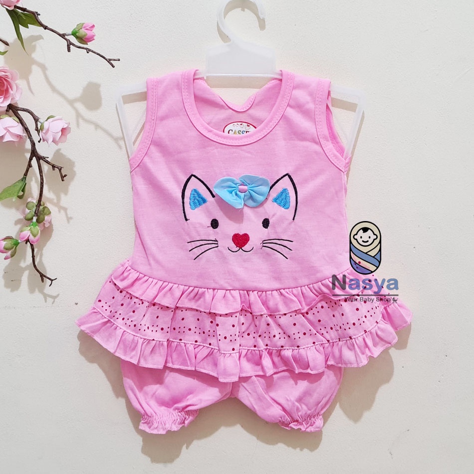 [N-023] Setelan baju bayi / setelan baju anak MURAH  (3-6m)