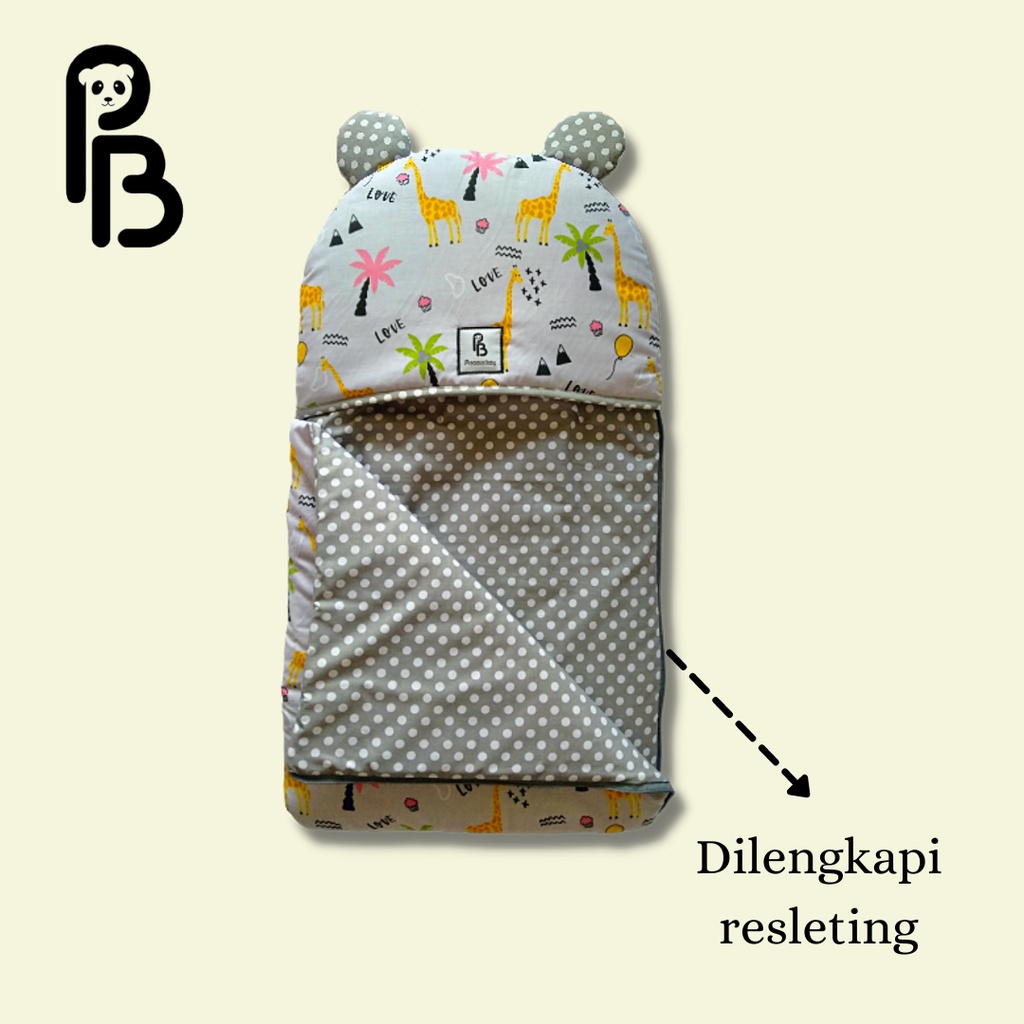 Precious Baby | Sleeping Bag Series Panda l Kantong Tidur Bayi | Selimut Topi Bayi | Sleeping Bag Baby | Sleeping Bag Anak | Kantong tidur Anak