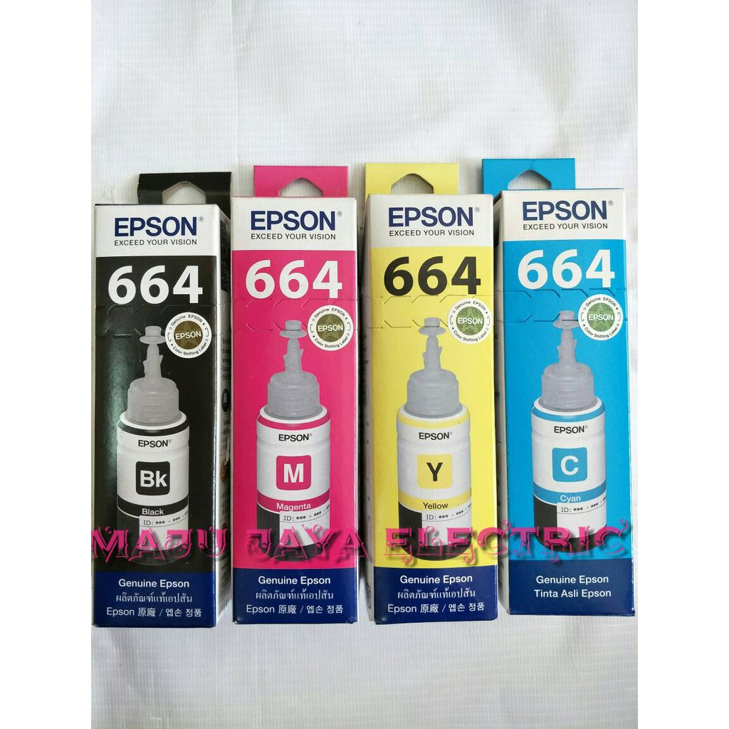 

Jual Tinta Printer Original Epson Colour/ Warna Original 664 T664 L Series LS1