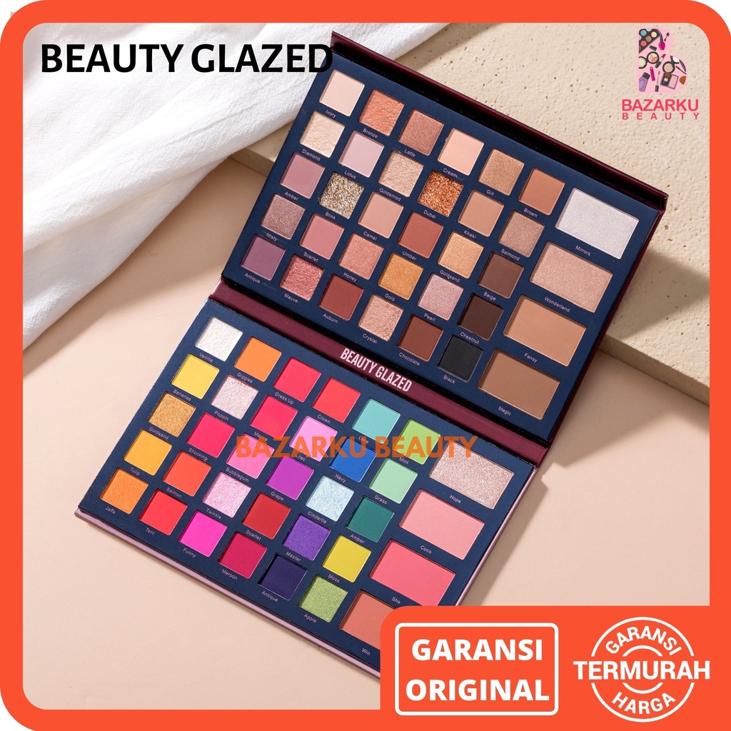 Beauty Glazed Eyeshadow MIX And MATCH 68 Color Include Contour Blush Palette Eyeshadow Glitter Beauty Glazed Eyeshadow Beauty Glazed Eyeshadow Palette Beauty Glazed Eyeshadow Palete Beauty Glazed