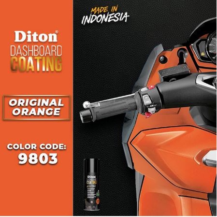 Pilok Diton Dashboard Coating 9803 Original Orange / Dasbor Oranye 400ml