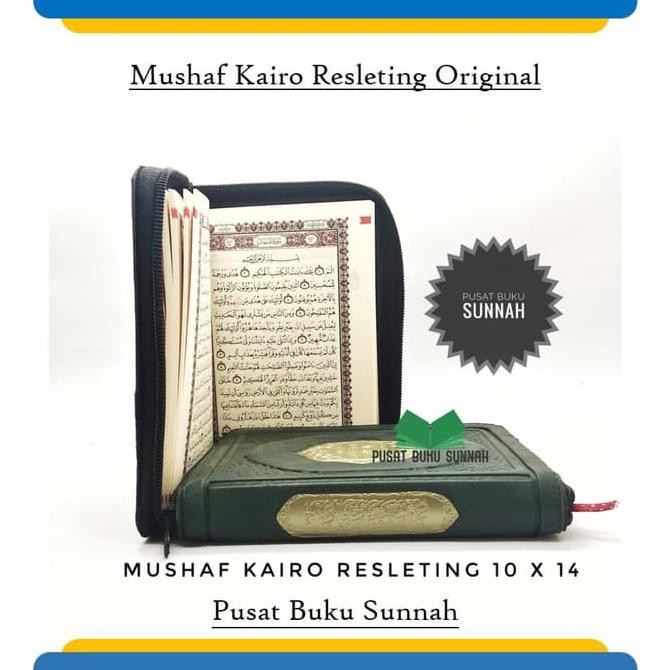 Al Quran Saku Import Kairo Resleting Khat Utsmani 10 X 14 Original