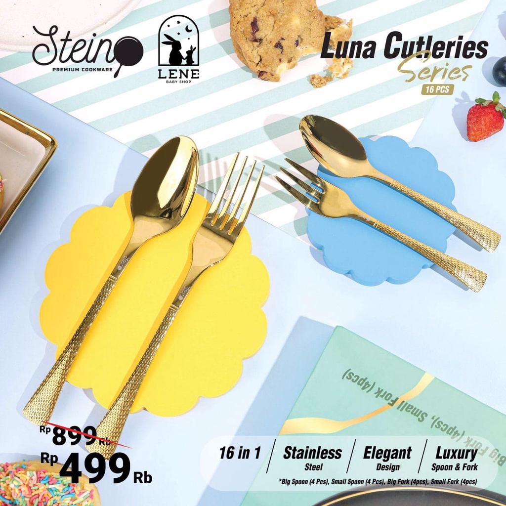 Steincookware Stein Luna Cutleries Series (Stainless Steel) - 16 Pcs