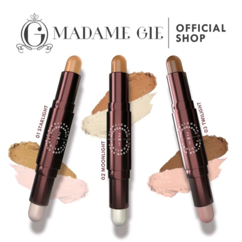 Madame Gie Halographic 2in1 Highlighter &amp; contour stick