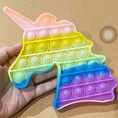 POP IT UNICORN RAINBOW PASTEL GLITTER JELLY / its tiktok bubble grosir