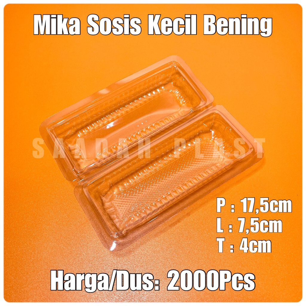 Mika Sosis Kecil - Tray Sosis Small Bening Per Dus - Isi 2000Pcs