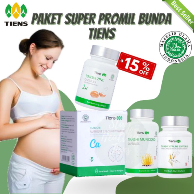PAKET SUPER PROMIL TIENS| MEMPERKUAT JANIN & ASI BOOSTER| BAHAN ALAMI|100% ORIGINAL