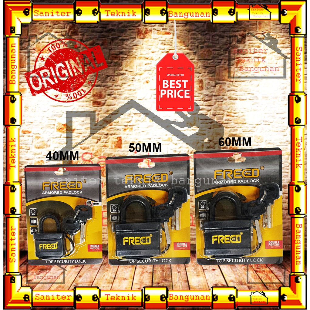 GEMBOK ANTI AIR FREED-GEMBOK PAGAR-GEMBOK RUMAH 40MM 50MM 60MM