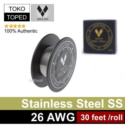 Authentic VT SS316L 26 AWG | ss kawat coil 26g stainless steel