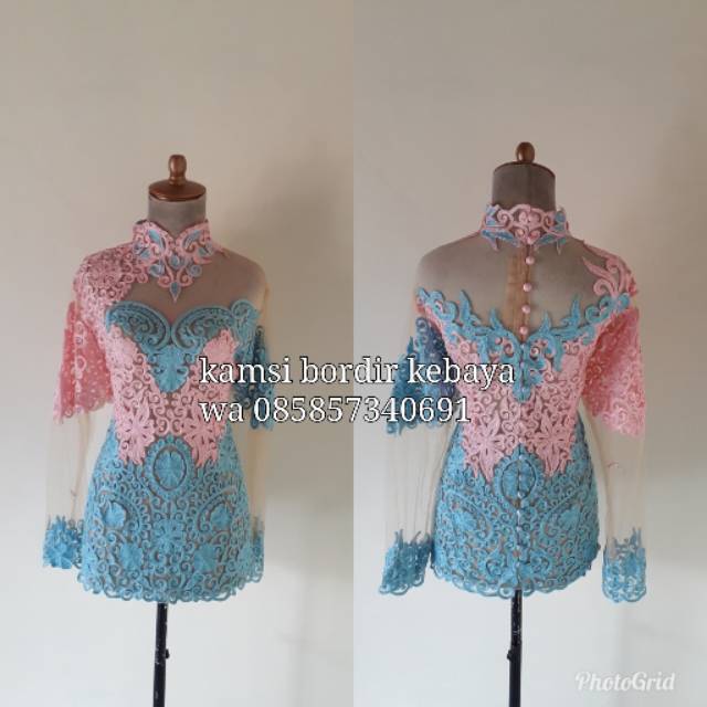 Kebaya bordir stik premium