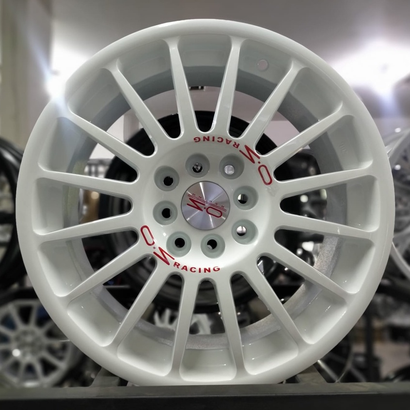 Pelek Velg Mobil Murah R16 Ring 16 Baut 4 Warna Putih - Untuk Mobil Yaris Brio Agya Ayla Sigra Sirio