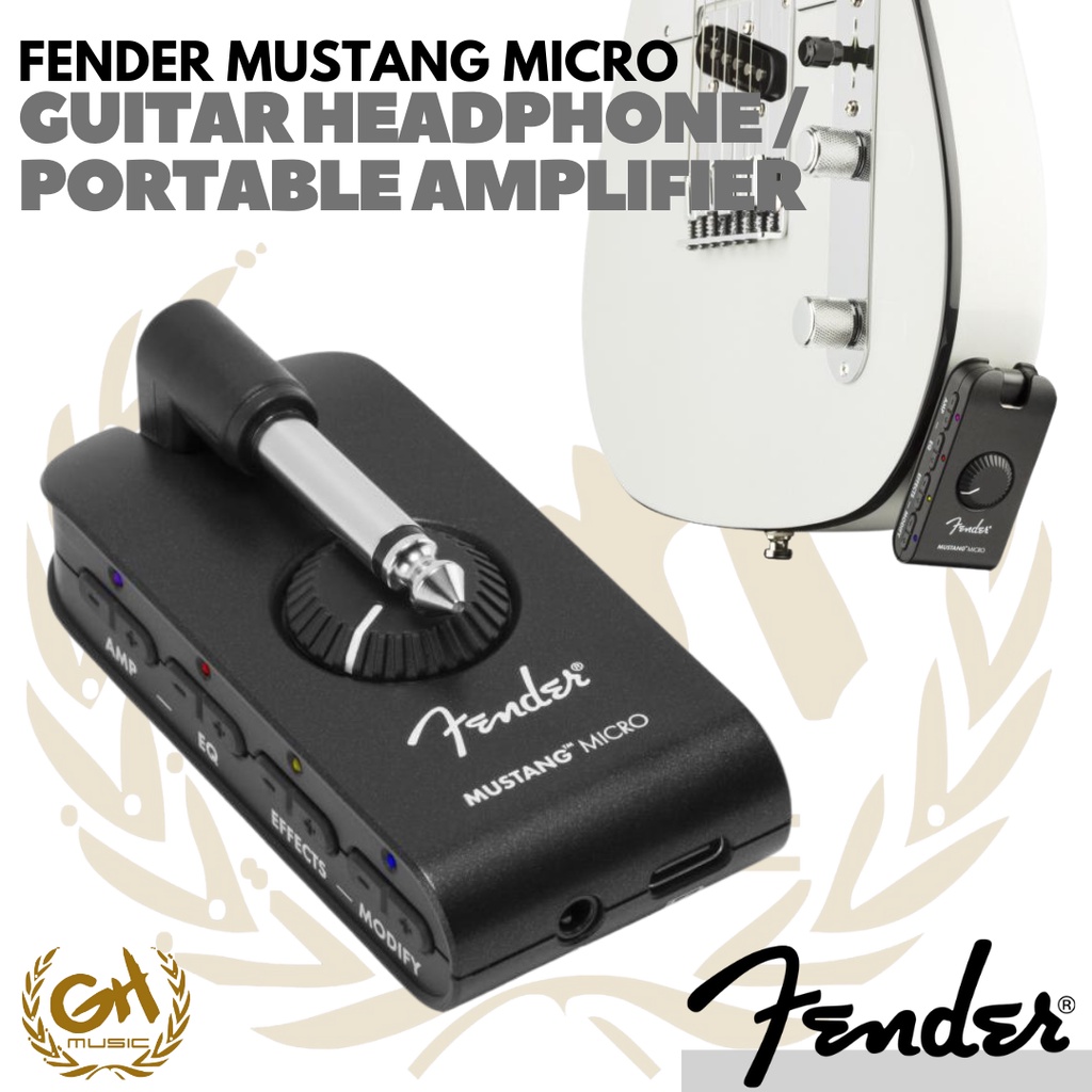 FENDER MUSTANG MICRO | GUITAR HEADPHONE PORTABLE AMPLIFIER