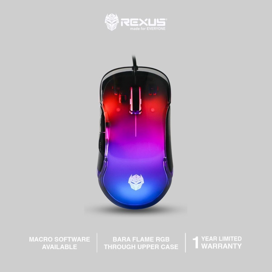 Rexus Xierra X17 Bara Crystal RGB - Gaming Mouse