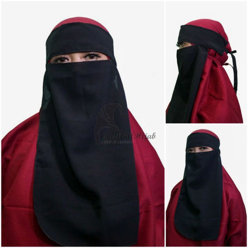 Cadar Khimar Bandana Bahan Wolfis