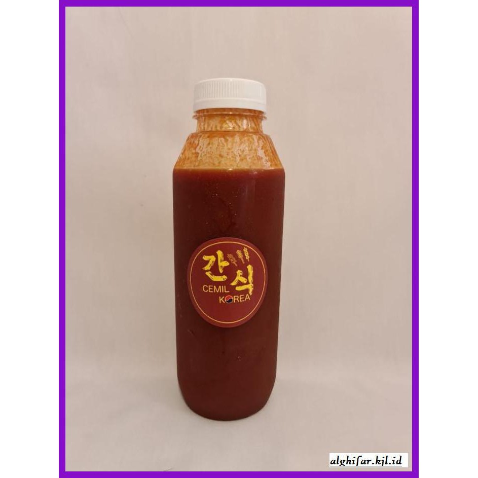 

gnidderdsaus- saos / sauce / saus topoki / toppoki / topokki jajanan korea 500 ml -asliiiiii.